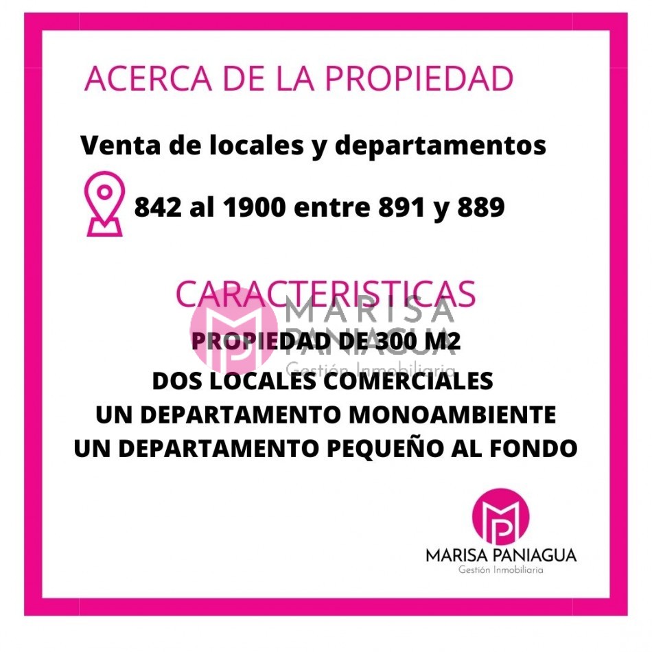 VENTA DE LOCALES Y DEPARTAMENTOS